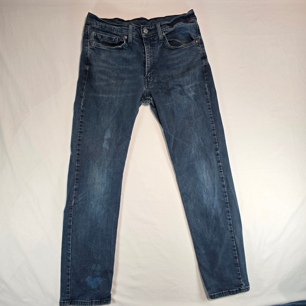 Levis 514 Straight‎ Fit Mens Jeans Dark Wash Blue Denim W32 L32 00514-14038